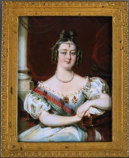 María II de Portugal se convirtió en reina a sus siete años (Foto: Pinterest)