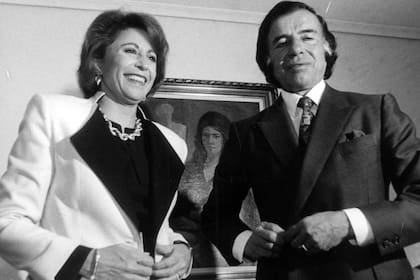 Menem, su anillo y María Julia Alsogaray 