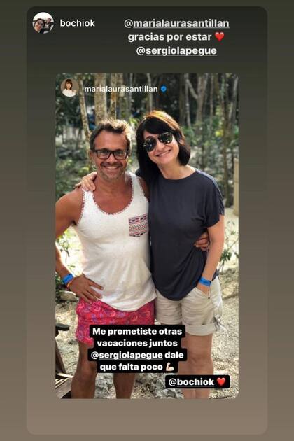 María Laura Santillan le dedicó unas emotivas palabras a su compañero y colega Sergio Lapegue