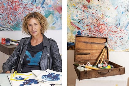 María Marta Fasoli en su escritorio de trabajo.