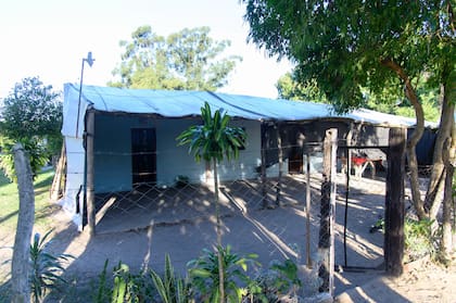 María Nogueras, la madre de Loann y la casa donde viven en 9 de Julio