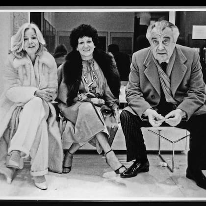 Maria Simon con Denise René y Jacques Lassaigne