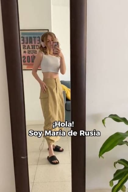 María sube videos de su experiencia como rusa en Buenos Aires y algunos de ellos se convierten en virales