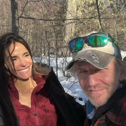 María Susini y Facundo Araná en uno de sus últimso viajes al Sur (Foto: Instagram/@facundoaranatagle)