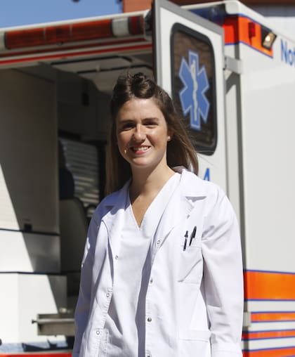 María Victoria Moral, en el hospital Bocalandro