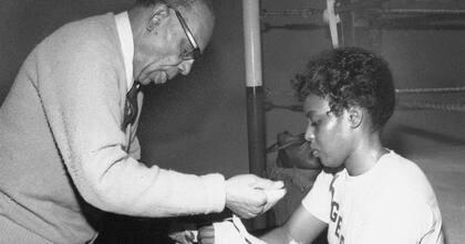 Marian Trimiar en sus tiempos de boxeadora