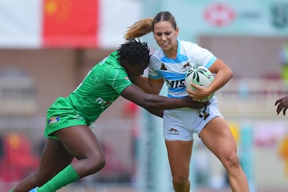 Marianela Escalante en acción; las Yaguaretés dieron un salto evolutivo y ahora encaran la segunda etapa en Montevideo