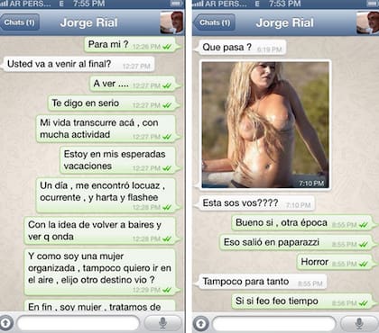 Marianela Mirra publicó más mensajes de Whatsapp enviados por Jorge Rial