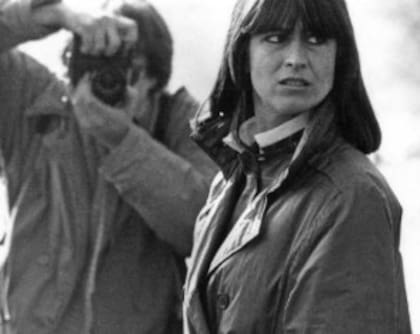 Marianne Bachmeier en el día del juicio, Alemania, noviembre de 1982 (Foto de Valdmanis/United Archives vía Getty Images)
