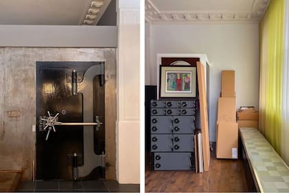 Marianne y su pareja transformaron un departamento dentro de un banco su vivienda