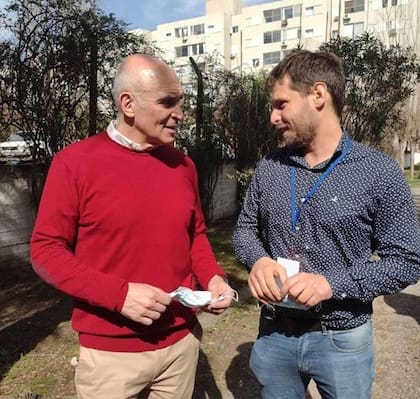 Mariano Barbieri con José Luis Espert, en las elecciones de 2021