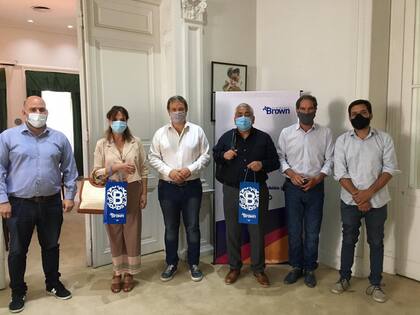 Mariano Cascallares (Almirante Brown), fue otro de los intendentes que recibieron a Salazar