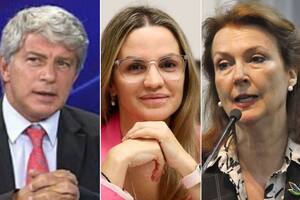 Mariano Cúneo Libarona, Carolina Píparo y Diana Mondino, miembros del próximo gobierno