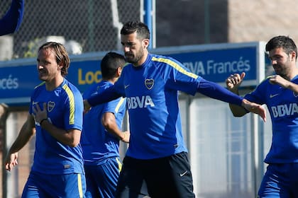 Mariano Echeverría, en sus primeras apariciones en el Mundo Boca