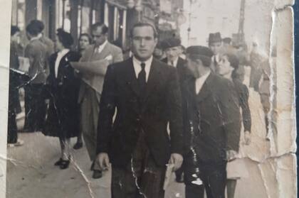 Mariano, el padre de Pilar, en Zaragoza.