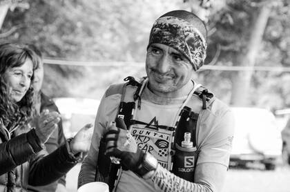 Mariano Mastromarino en la Maratón Solidaria Mariano Forgit, en Mar de Ajó