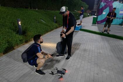 Mariano NIeva, el especialista en drones de la Selección Argentina