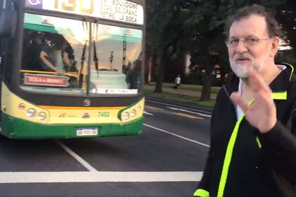 Mariano Rajoy, paseando por Buenos Aires a "toda velocidad", como dice