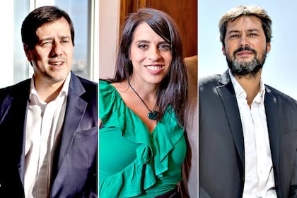 Mariano Recalde, Victoria Donda y Matías Lammens