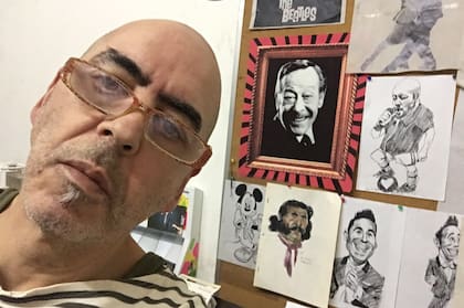 Mariano Sartorio, en su estudio Tangoshop, en Buenos Aires.