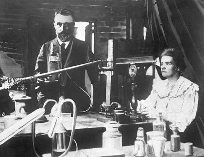 Marie Curie y Pierre Curie