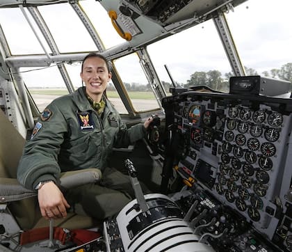 Mariela Santamaría, a bordo del Hércules