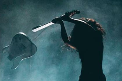Marilina Bertoldi durante la performance que realizó en el Luna Park