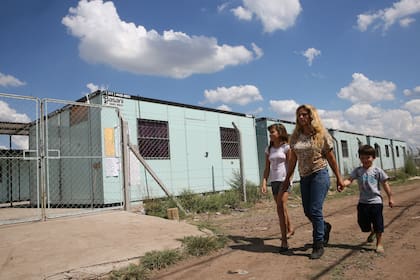 Marilyn con sus hijos Zulma y Lucas