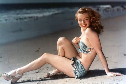 Marilyn en la playa (1949).