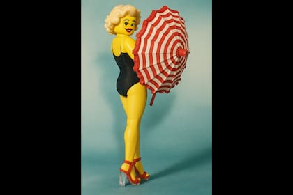 Marilyn Monroe en el "modo Lego" de ChatGPT