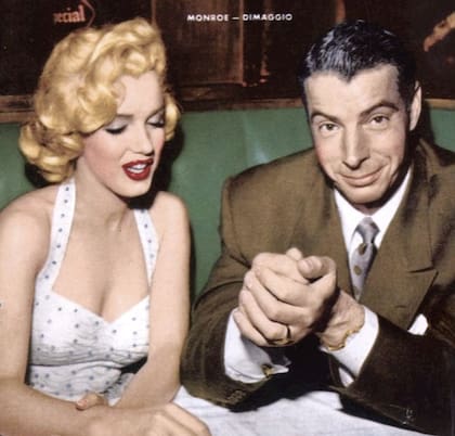 Marilyn y Joe DiMaggio, en una foto coloreada
