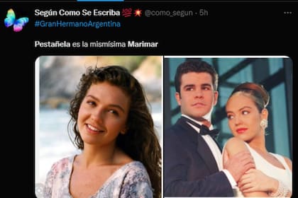 Marimar apareció en los memes (Foto captura Twitter)