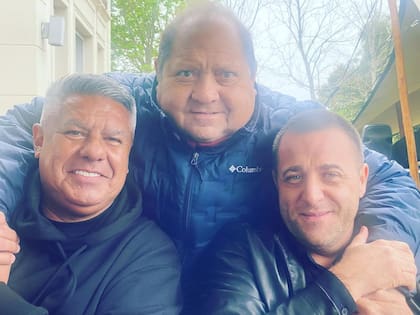 Marín junto a Claudio "Chiqui" Tapia y Pablo Toviggino