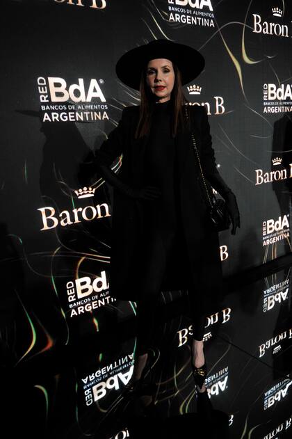 Marina Achaval en la noche a beneficio de la Red Argentina de Bancos de Alimentos.