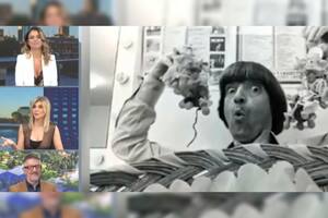 Marina Calabró, Débora Plager y Luis Novaresio despidieron a Carlitos Balá (Captura video LN+)