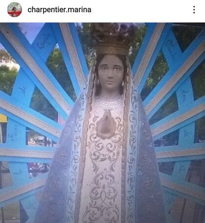 Marina Charpentier compartió en su cuenta de Instagram una imagen de la Virgen de Luján y expresó unas conmovedoras palabras dirigidas hacia su hijo