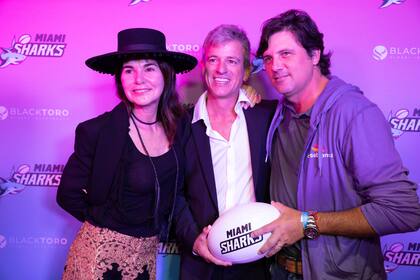 Marina Frederking, Marcelo Bosch y el polista Mariano Uranga