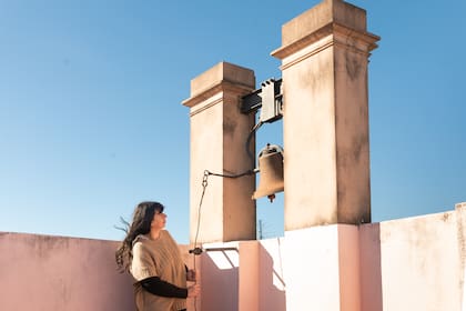 Marina Porteiro en el Mirador del Colegio del Uruguay.