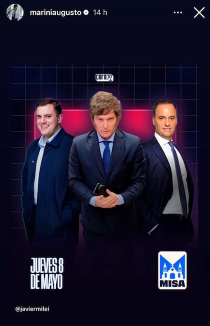 Marini, dueño de Carajo, promociona el programa del Gordo Dan, fan de Javier Milei