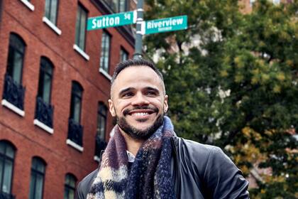 Mario en su rincón favorito de Nueva York.