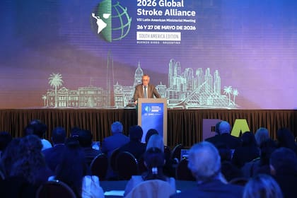Mario Lugones, ministro de Salud, durante el anuncio en el foro regional sobre ACV en Buenos Aires
