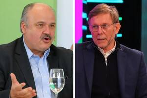 Mario Ravettino, presidente del Consorcio ABC, y Juan José Bahillo, secretario de Agricultura, Ganadería y Pesca de la Nacion