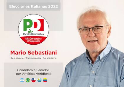 Mario Sebastiani, candidato a senador por el Partido Democrático