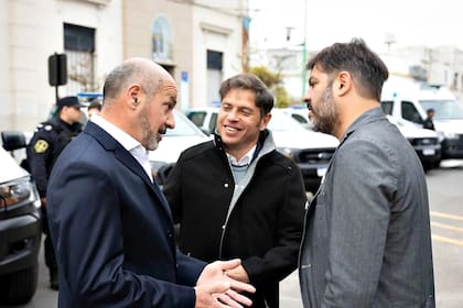Mario Secco, Axel Kicillof and Carlos Bianco