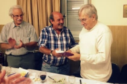 Mario Trucco durante un reconocimiento del Círculo de Periodistas Deportivos en 2015