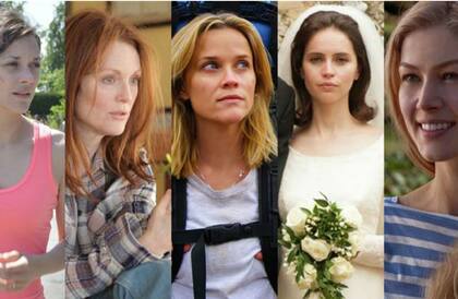 Marion Cotillard, Julianne Moore, Reese Witherspoon, Felicity Jones y Rosamund Pike, las actrices nominadas