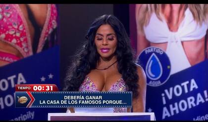 Maripily pidió a los televidentes que voten por ella para ganar en La Casa de los Famosos