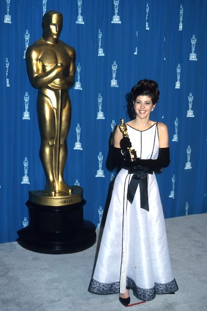 Marisa Tomei con su merecido premio Oscar