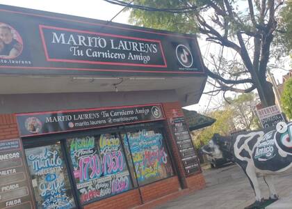 Marito Laurens tiene su carnicería en El Palomar, en el partido bonaerense de Morón