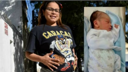 Marjory Campos tuvo a su hijo Enzo en Córdoba